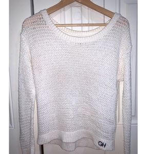 Gilly Hicks White Crew Neck Sweater